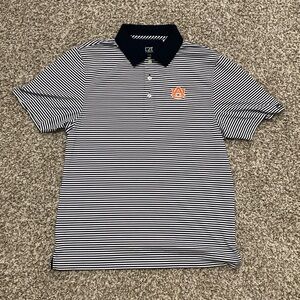 Blue striped Auburn University Polo